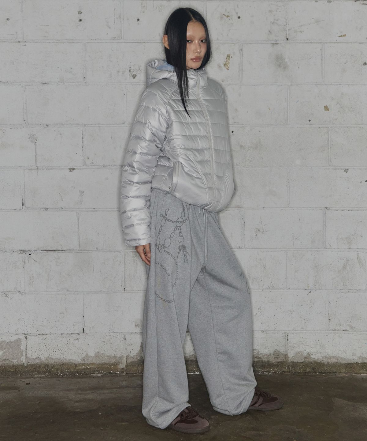 팬시클럽(FANCY CLUB) 라이트웨이트 스윙 푸퍼 (LIGHT GRAY) F25ZA001