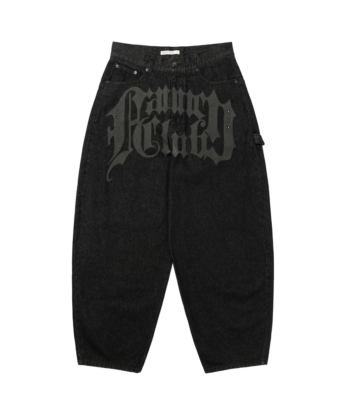 팬시클럽(FANCY CLUB) 투스잼 와이드 데님 팬츠 (BLACK) F26QD150