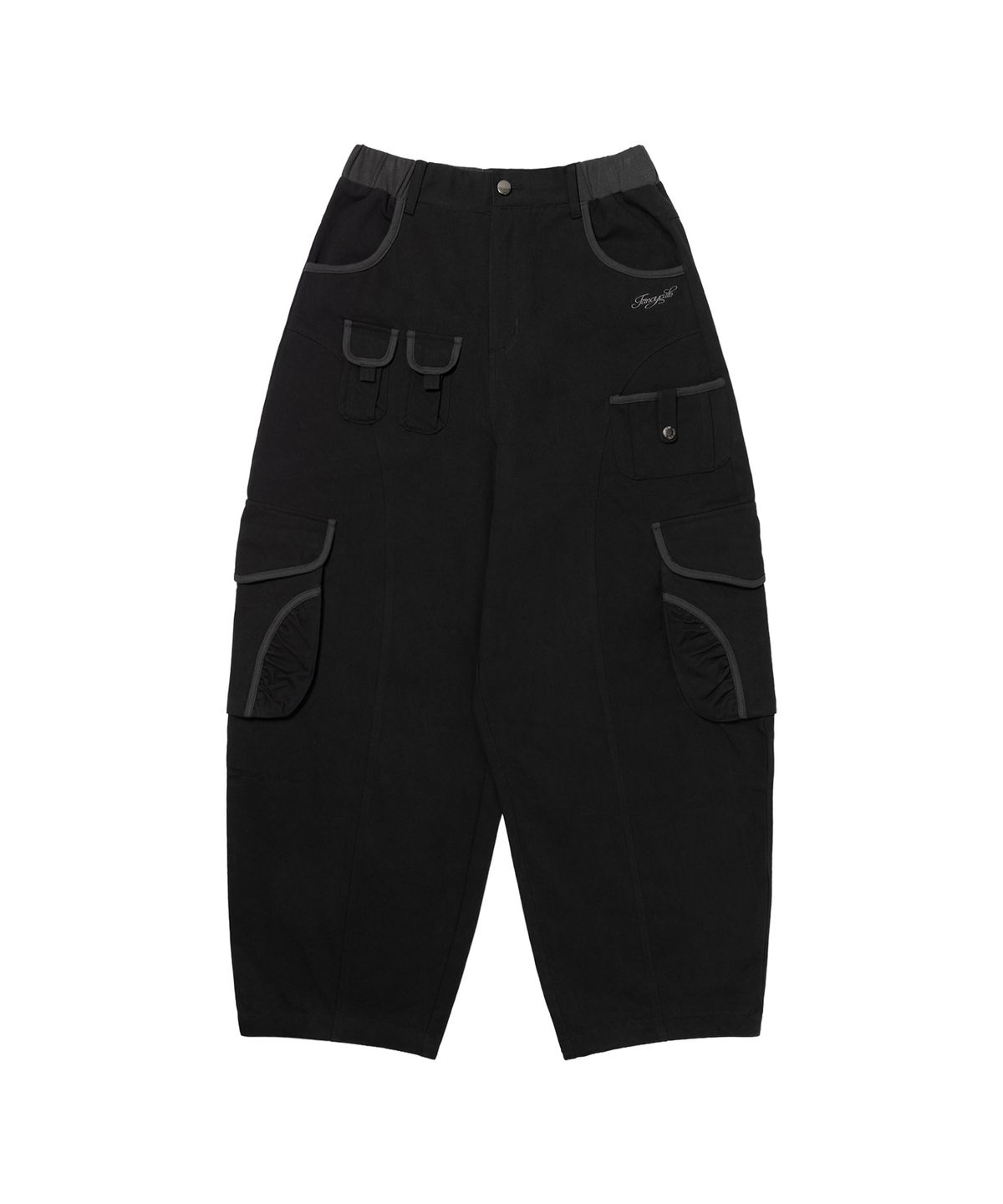 팬시클럽(FANCY CLUB) 카고 워크 벌룬팬츠 (BLACK) F26QD153