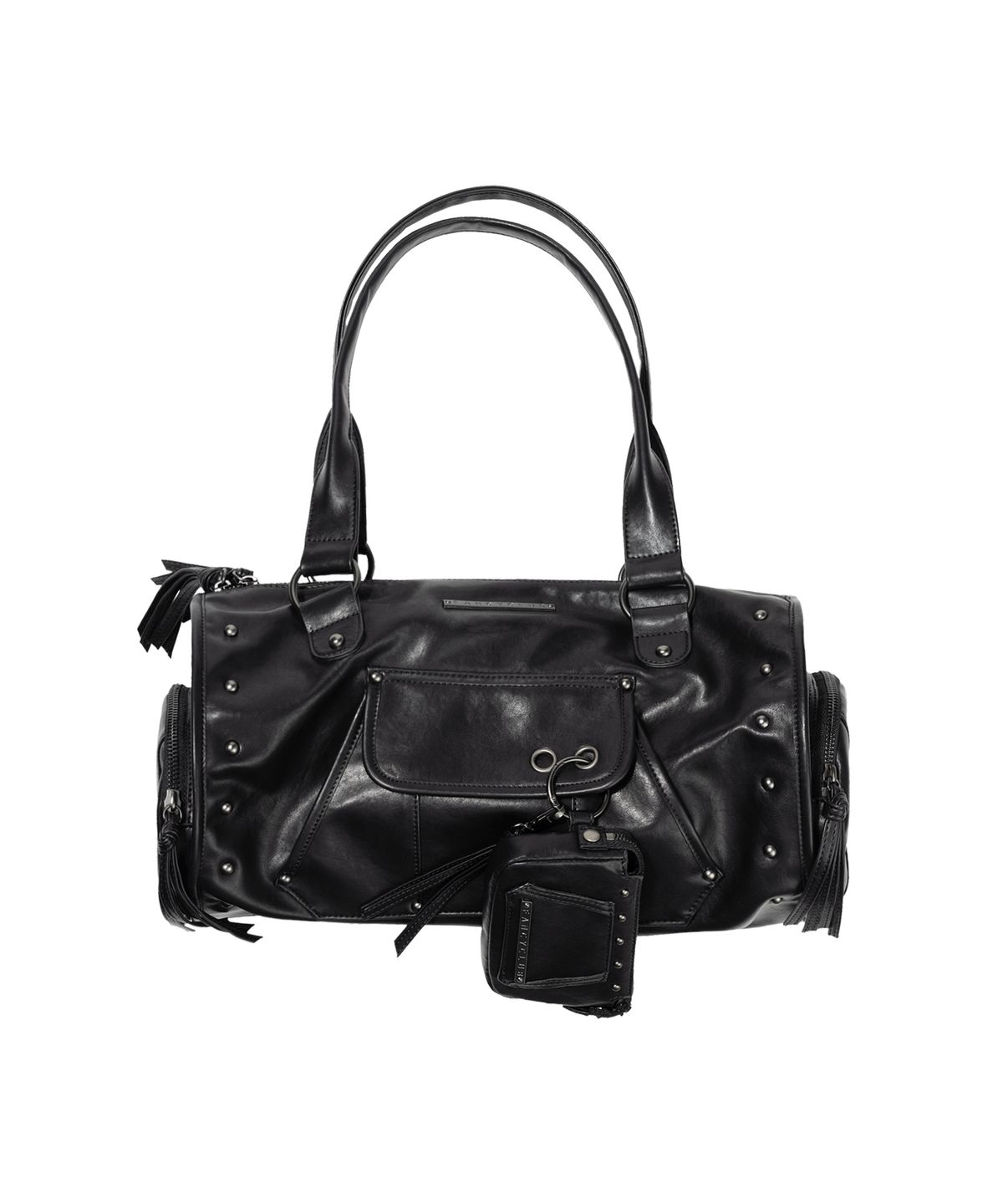 팬시클럽(FANCY CLUB) 베일 스터드백 & 월렛 (BLACK) F26QE981