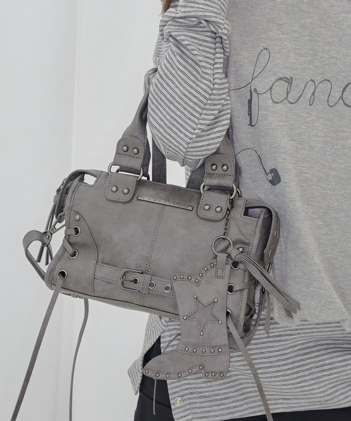 팬시클럽(FANCY CLUB) 웨스턴 부츠 키링 (GRAY) F26QE987