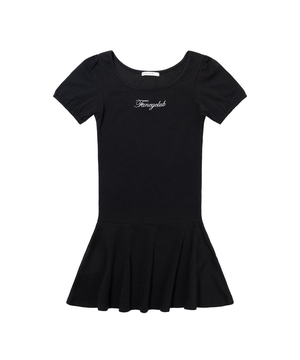 팬시클럽(FANCY CLUB) 코튼 플레어 미니 원피스 (BLACK) F26QD062