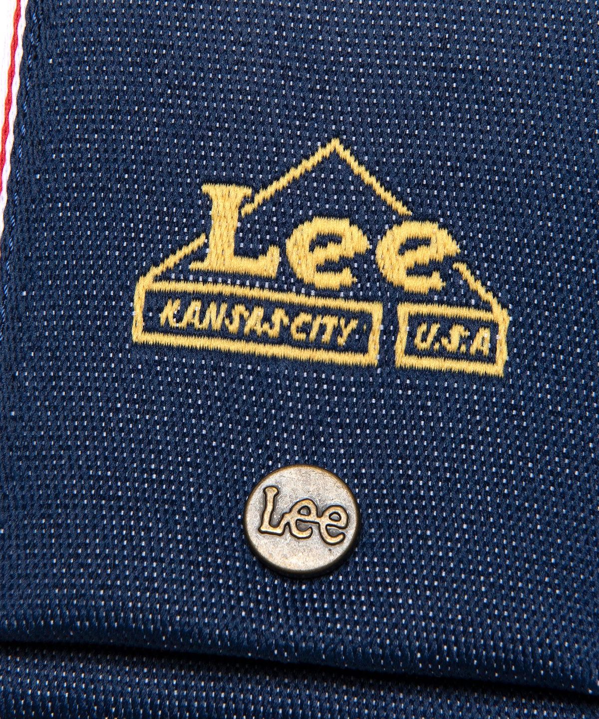 리(LEE) 자가드 카드 포켓 인디고 다크