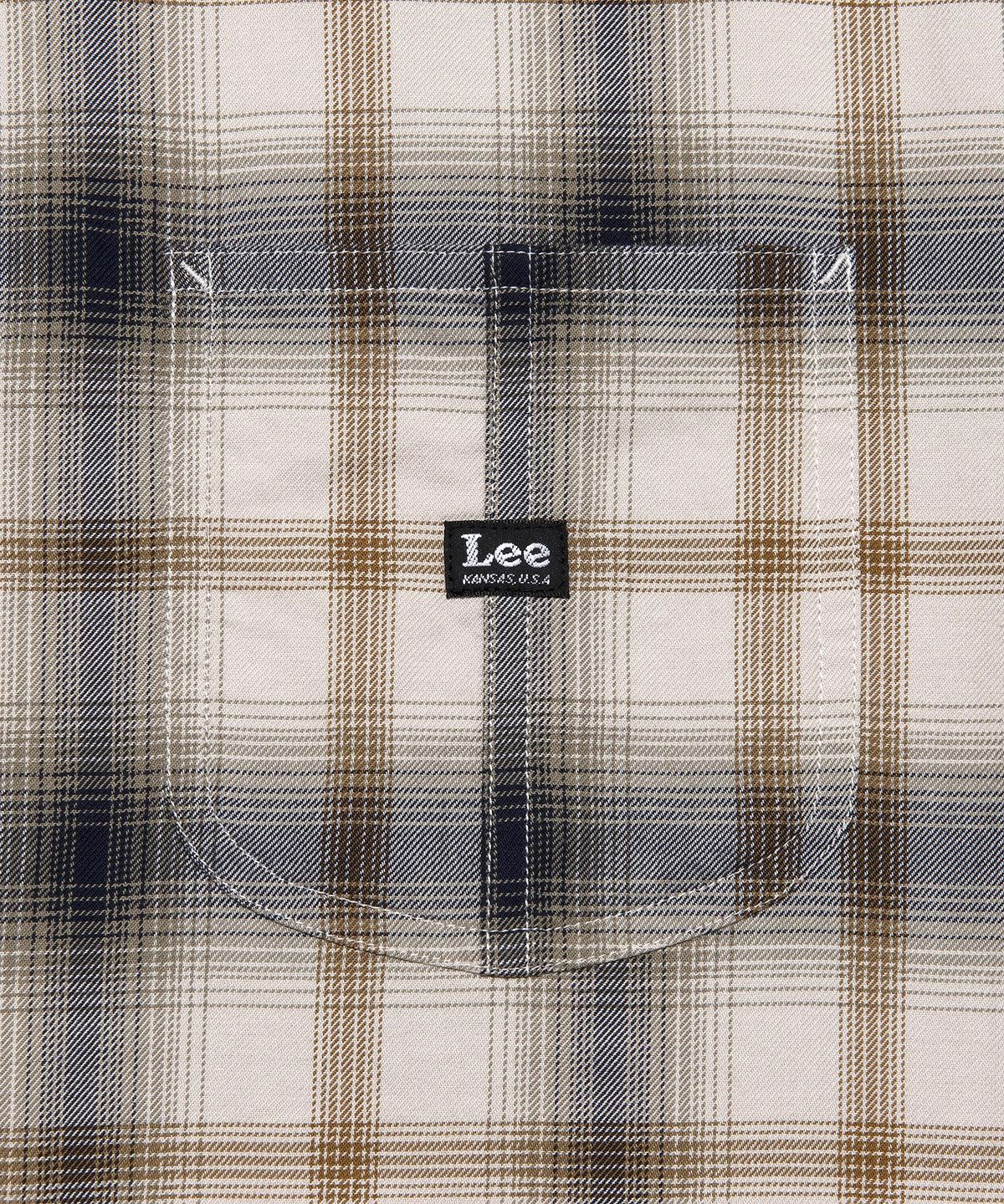 리(LEE) 로코 포켓 체크 셔츠 베이지