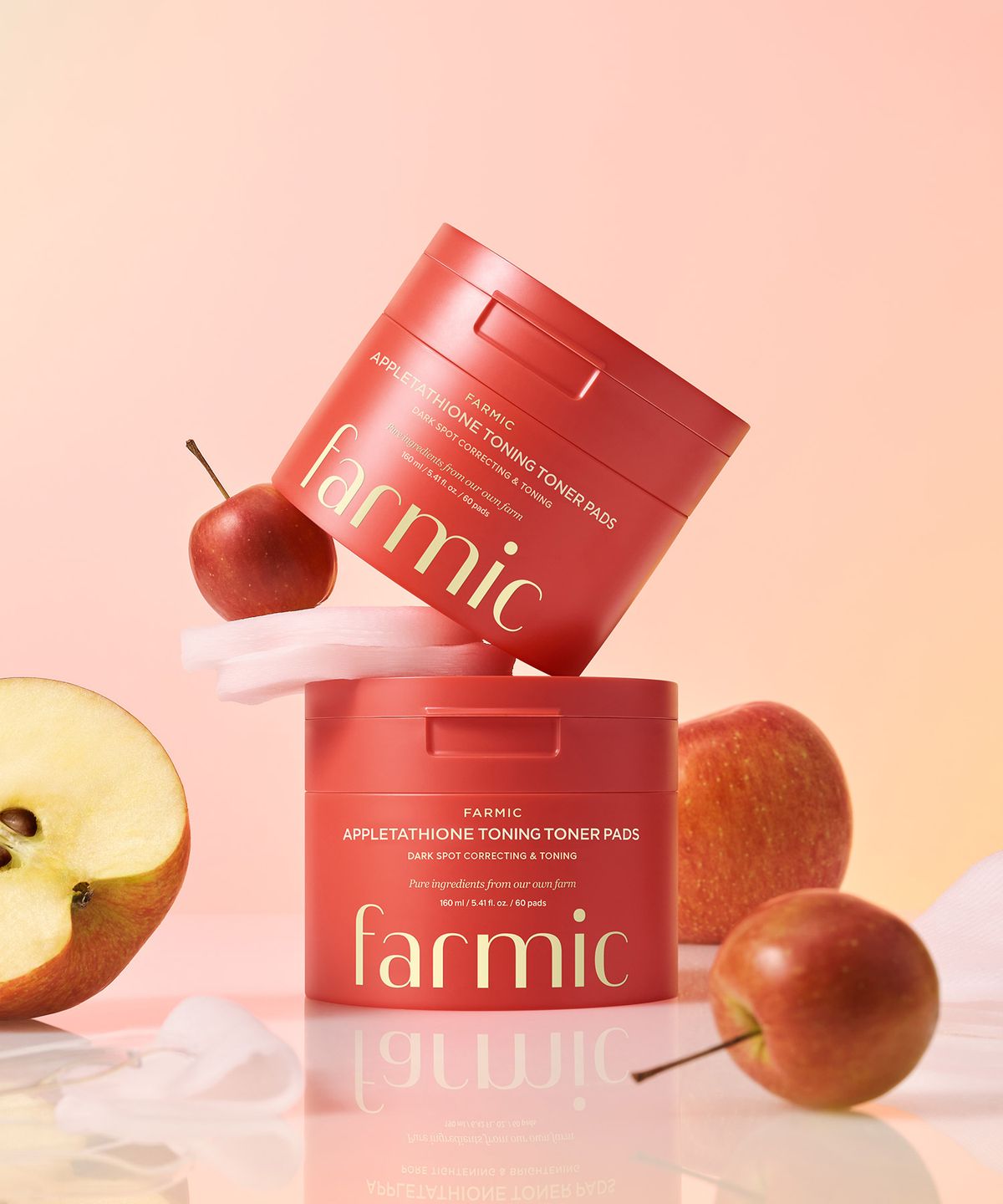 파믹(FARMIC) [3개세트] 애플타치온 토닝 토너패드 160ml 60매