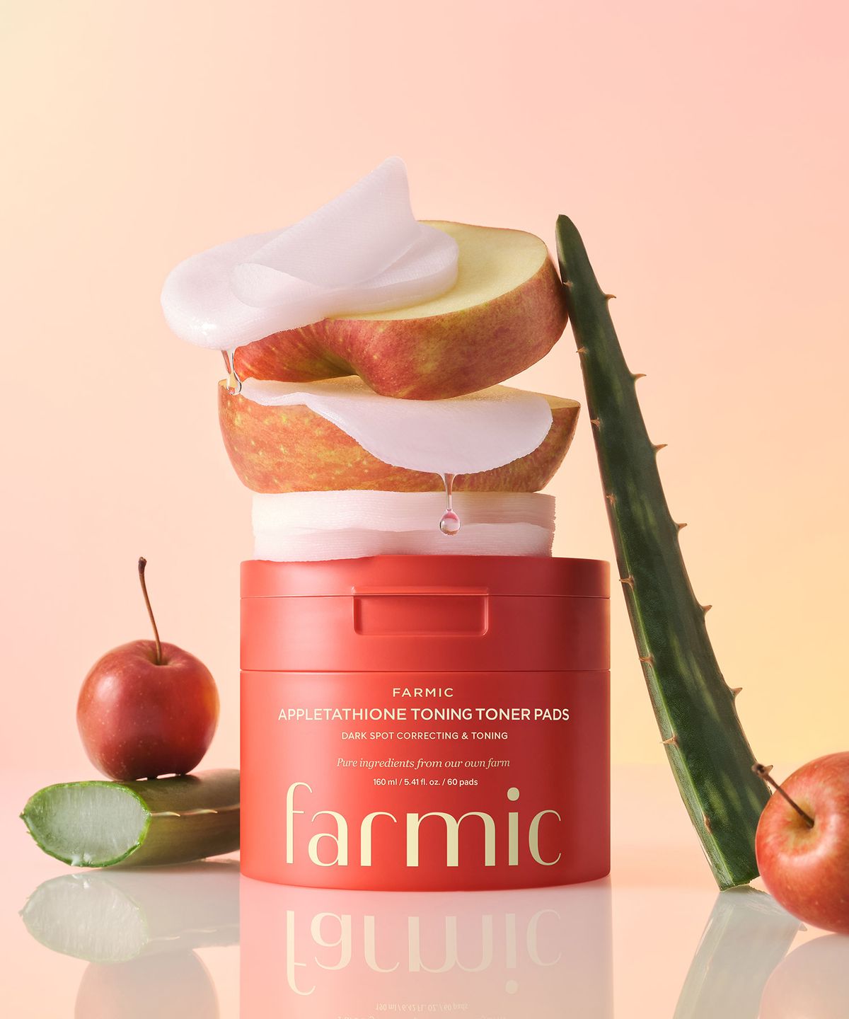 파믹(FARMIC) [3개세트] 애플타치온 토닝 토너패드 160ml 60매