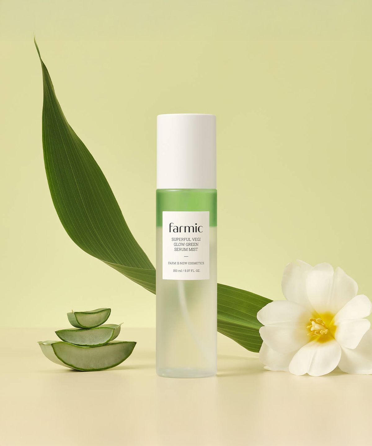 파믹(FARMIC) 슈퍼풀 베지 글로우 그린 세럼 미스트 150ml + 그린 워터 에센스 톤업 선크림 50ml