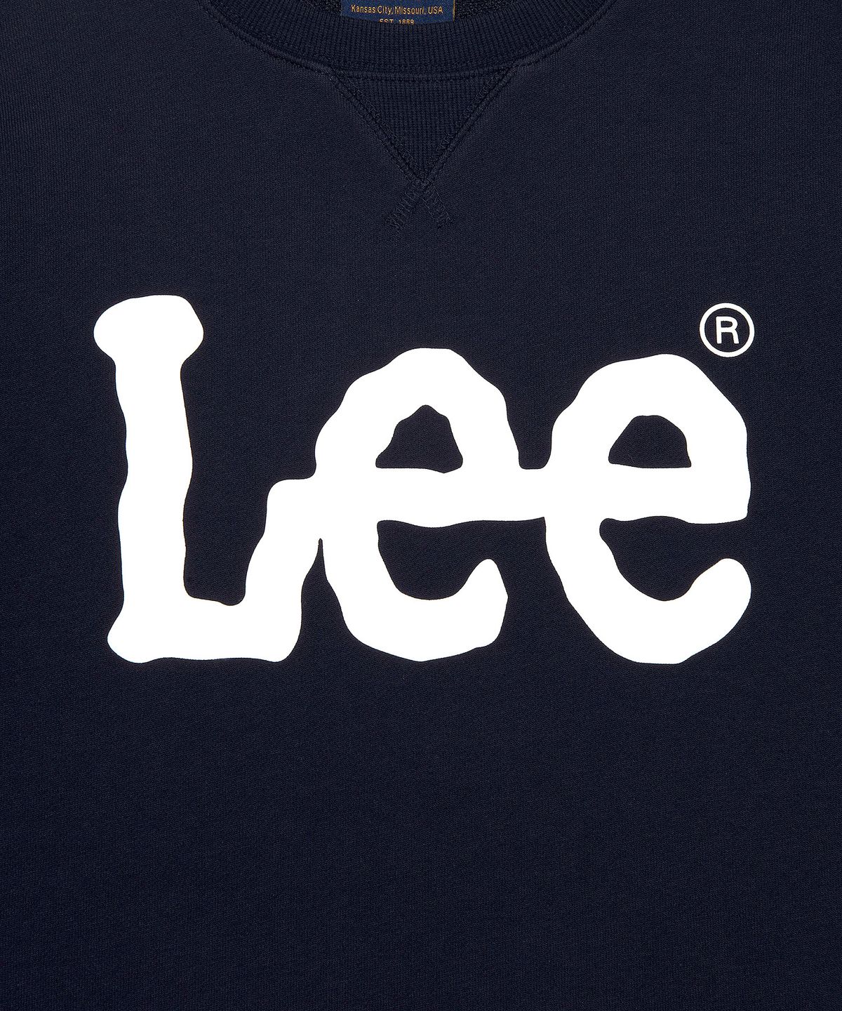 리(LEE) 빅 트위치 로고 맨투맨 네이비