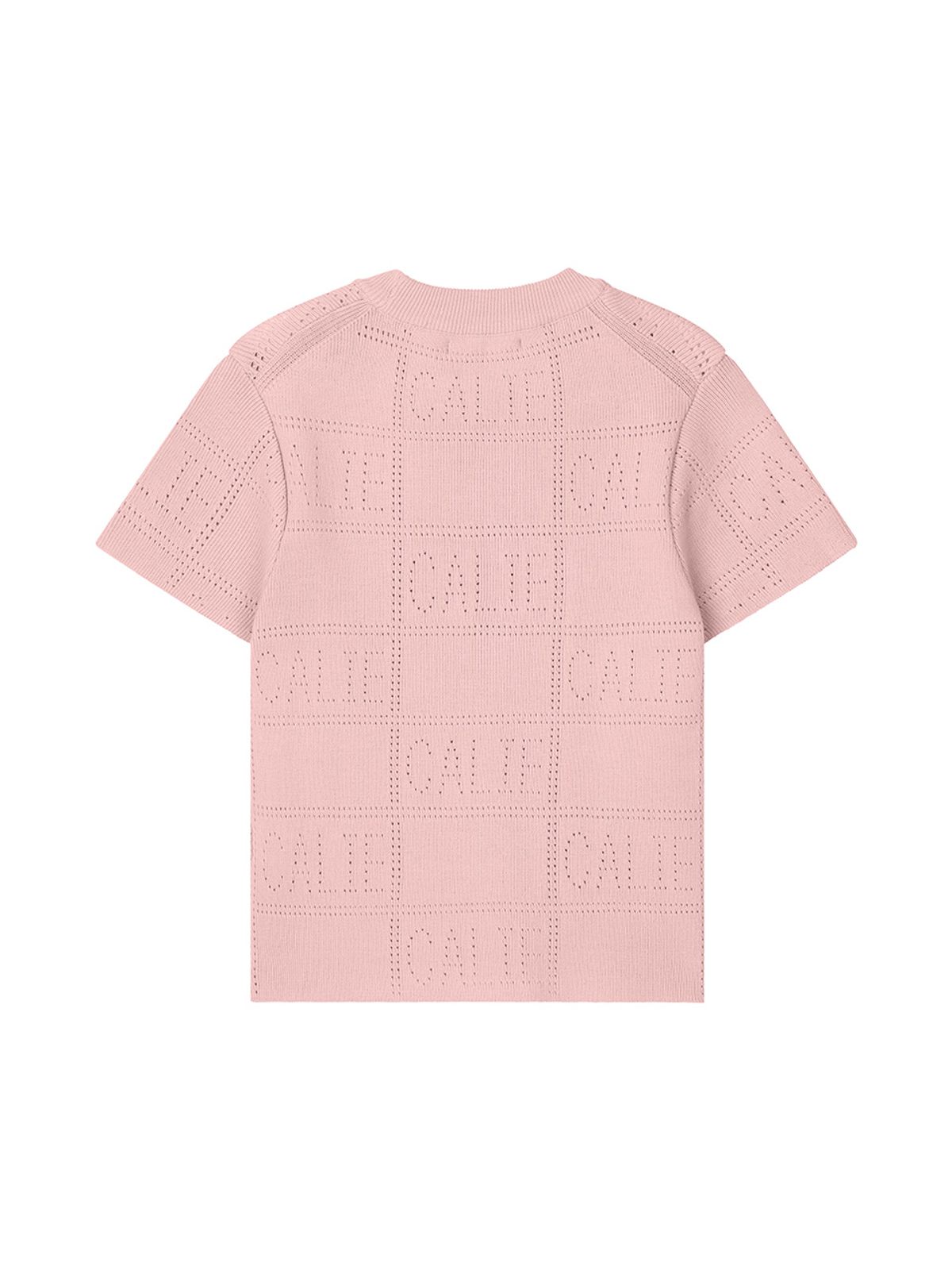 에즈이프 캘리(ASIF CALIE) CALIE LOGO LACE KNIT PINK
