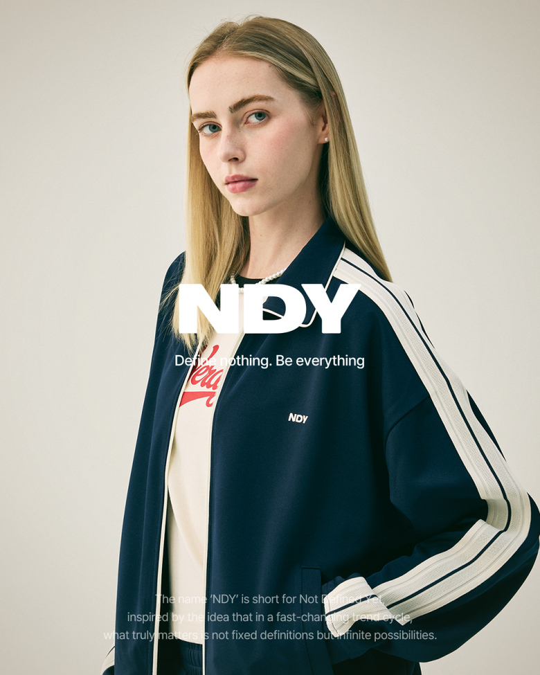 MUSINSA | NDY (nerdy) Minimal Jacquard Tape Track Top Navy