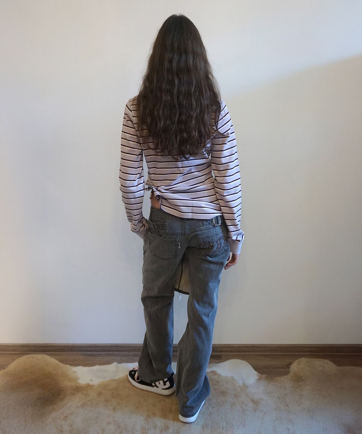 스컬프터(SCULPTOR) Apron Layered Denim Charcoal