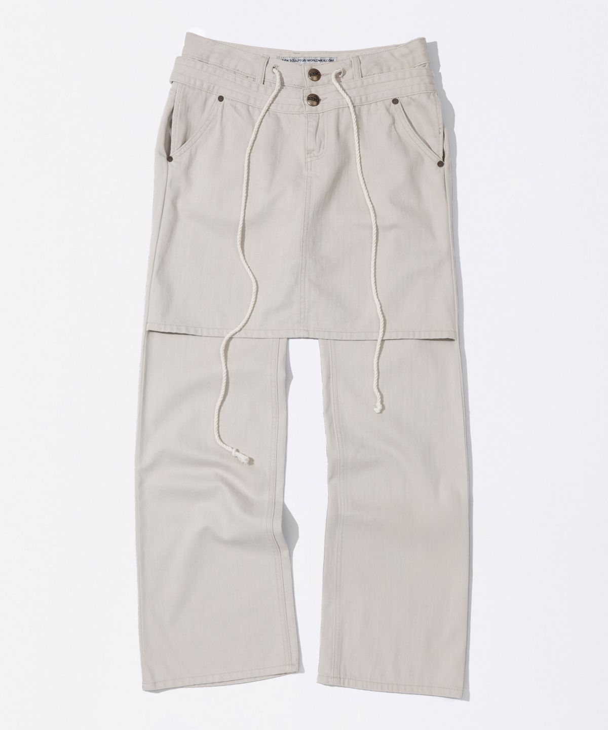 스컬프터(SCULPTOR) Apron Layered Denim Raw