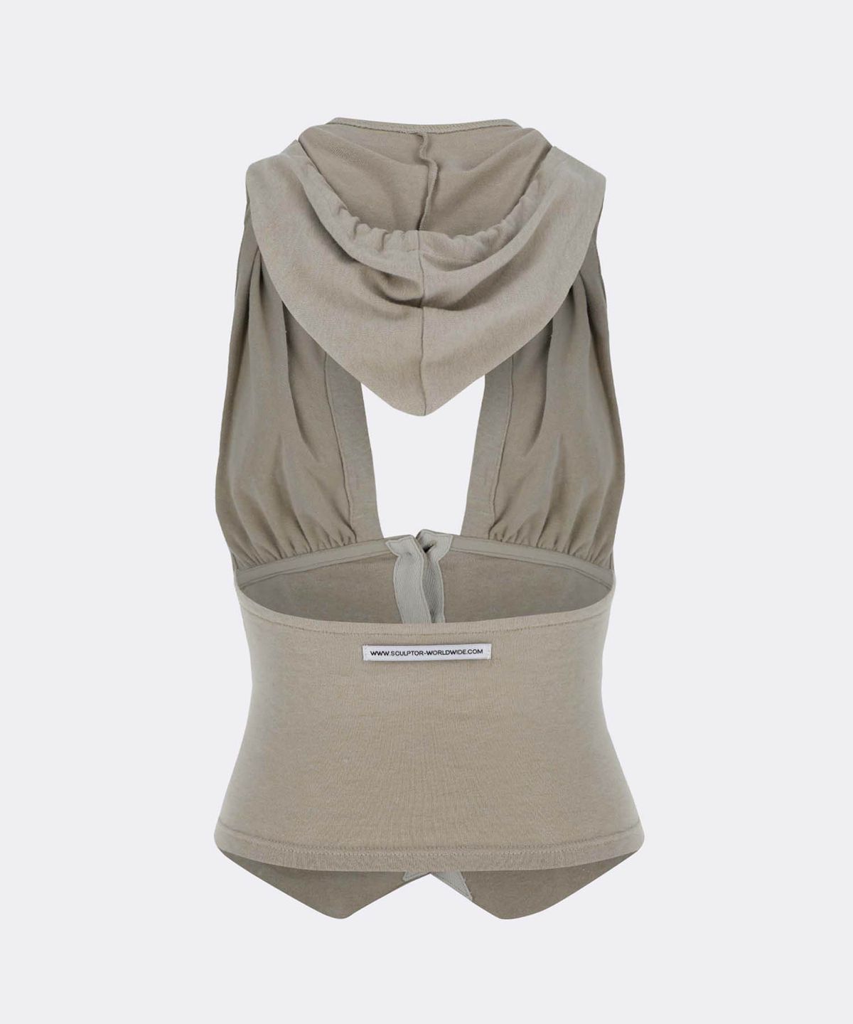 스컬프터(SCULPTOR) Classic Sleeveless Hoodie Beige