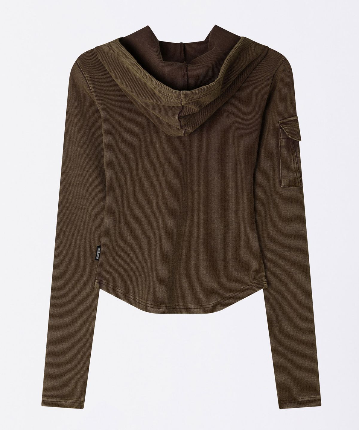 스컬프터(SCULPTOR) Washed Pocket Hoodie Brown