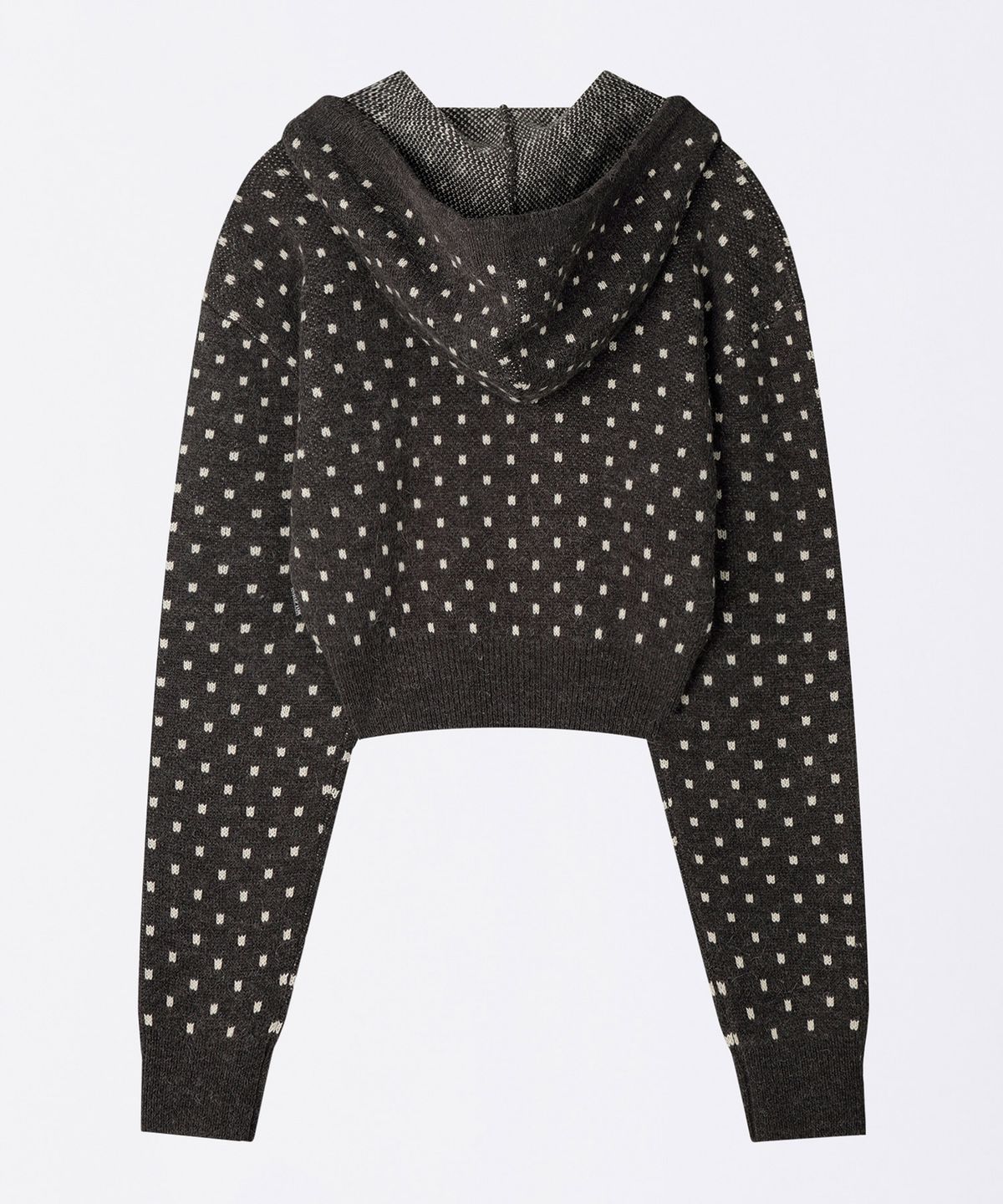 스컬프터(SCULPTOR) Snowflake Knit Zip-Up Gray