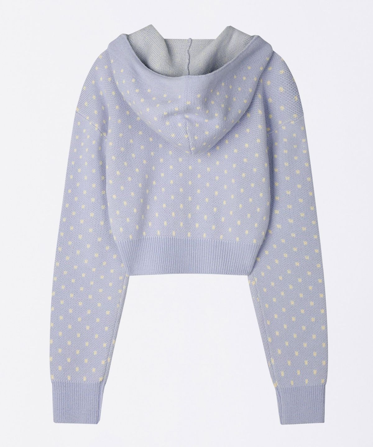 스컬프터(SCULPTOR) Snowflake Knit Zip-Up Misty Blue