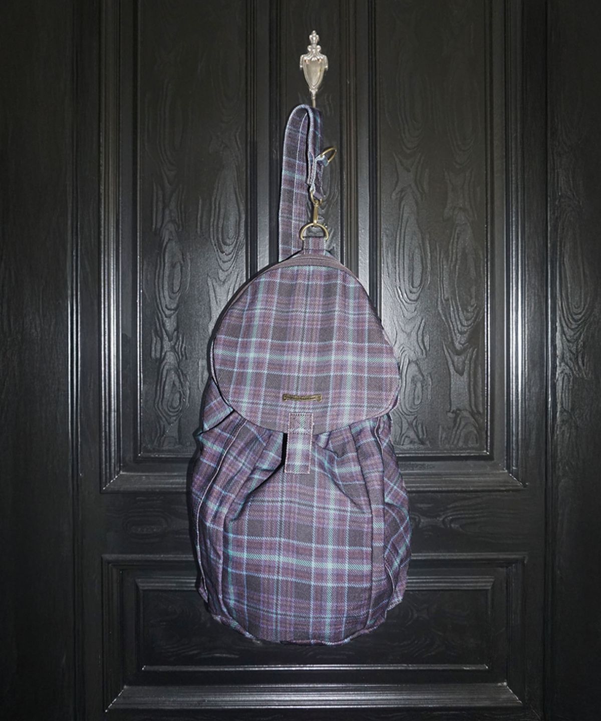 스컬프터(SCULPTOR) Three-Way Twill Bag Purple Check