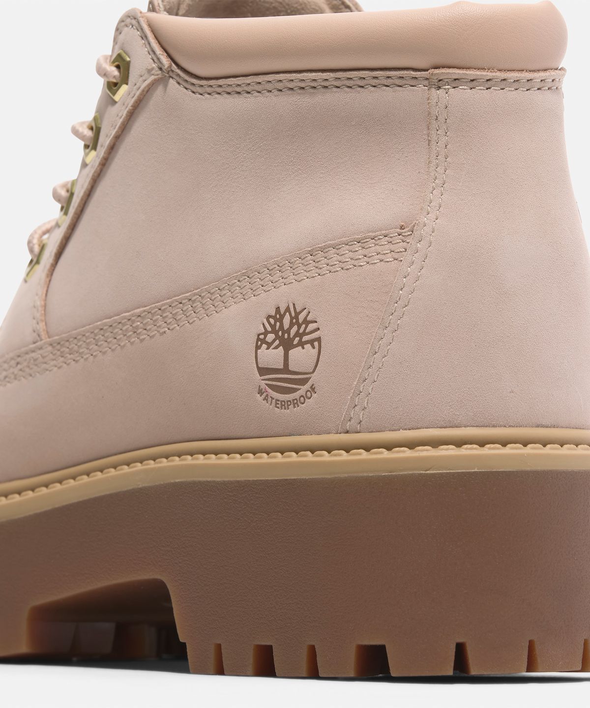 팀버랜드(TIMBERLAND) (여성) 스톤 스트릿 미드 레이스 워터프루프 부츠 - 라이트 베이지 / A2HA9-EN7
