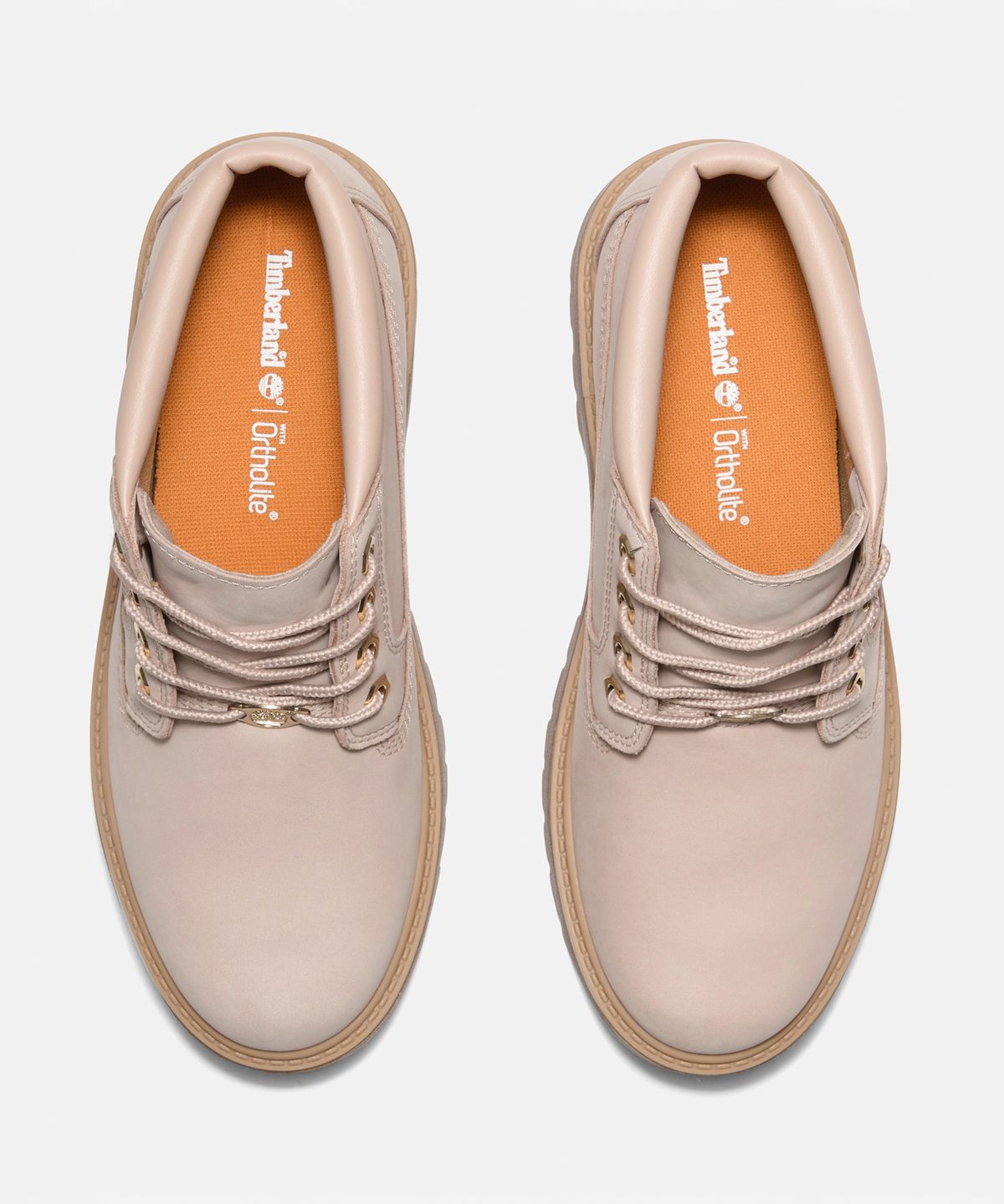 팀버랜드(TIMBERLAND) (여성) 스톤 스트릿 미드 레이스 워터프루프 부츠 - 라이트 베이지 / A2HA9-EN7
