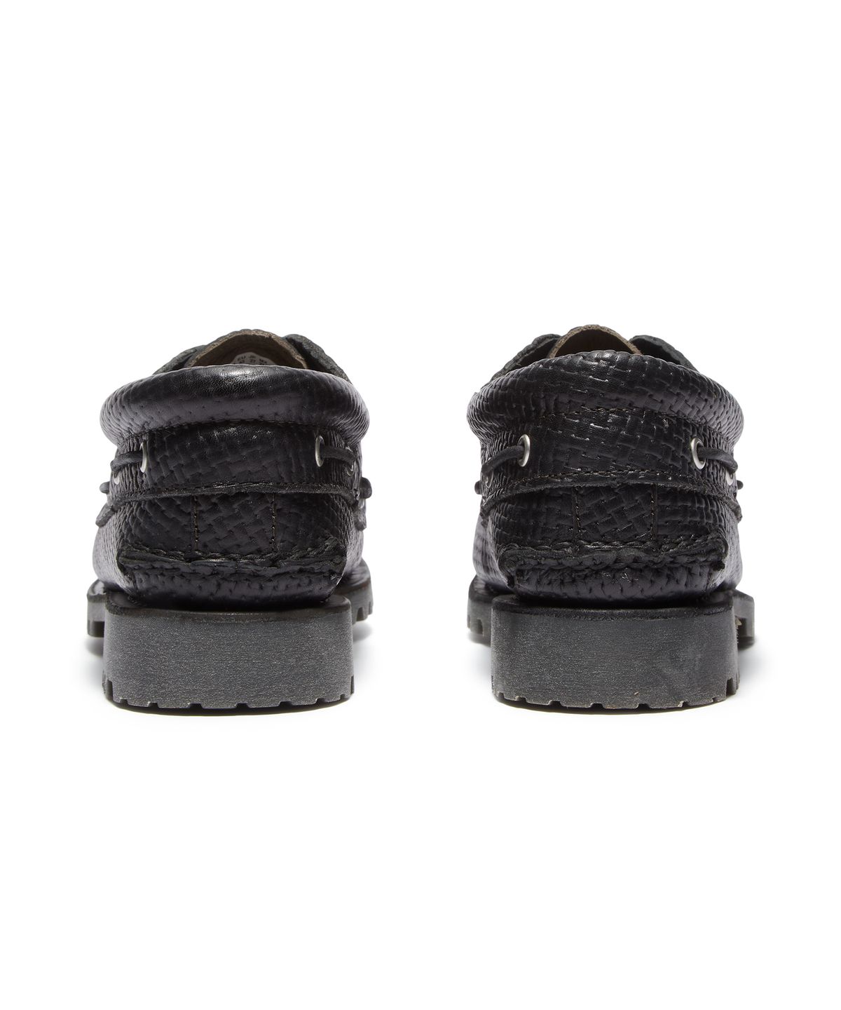 팀버랜드(TIMBERLAND) (남성) 어센틱 보트슈즈 - 블랙 풀 그레인:다크 브라운 / A2PDQ-A3L
