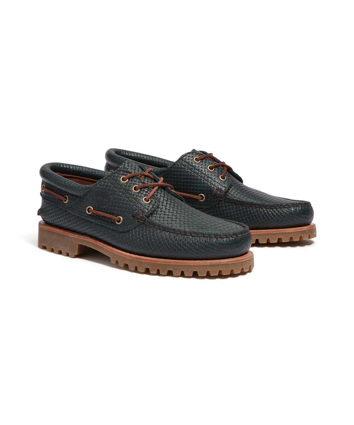 팀버랜드(TIMBERLAND) (남성) 어센틱 보트슈즈 - 다크 그린 풀 그레인 / A2PDQ-EEQ