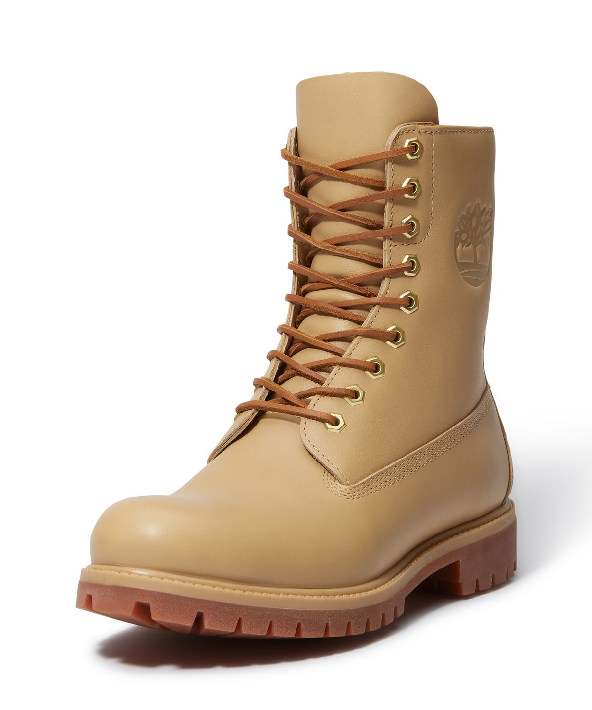 팀버랜드(TIMBERLAND) (남성) 프리미엄 8인치 레이스 워터프루프 부츠 - 미디엄 베이지 풀 그레인 / A6FQ3-EN2
