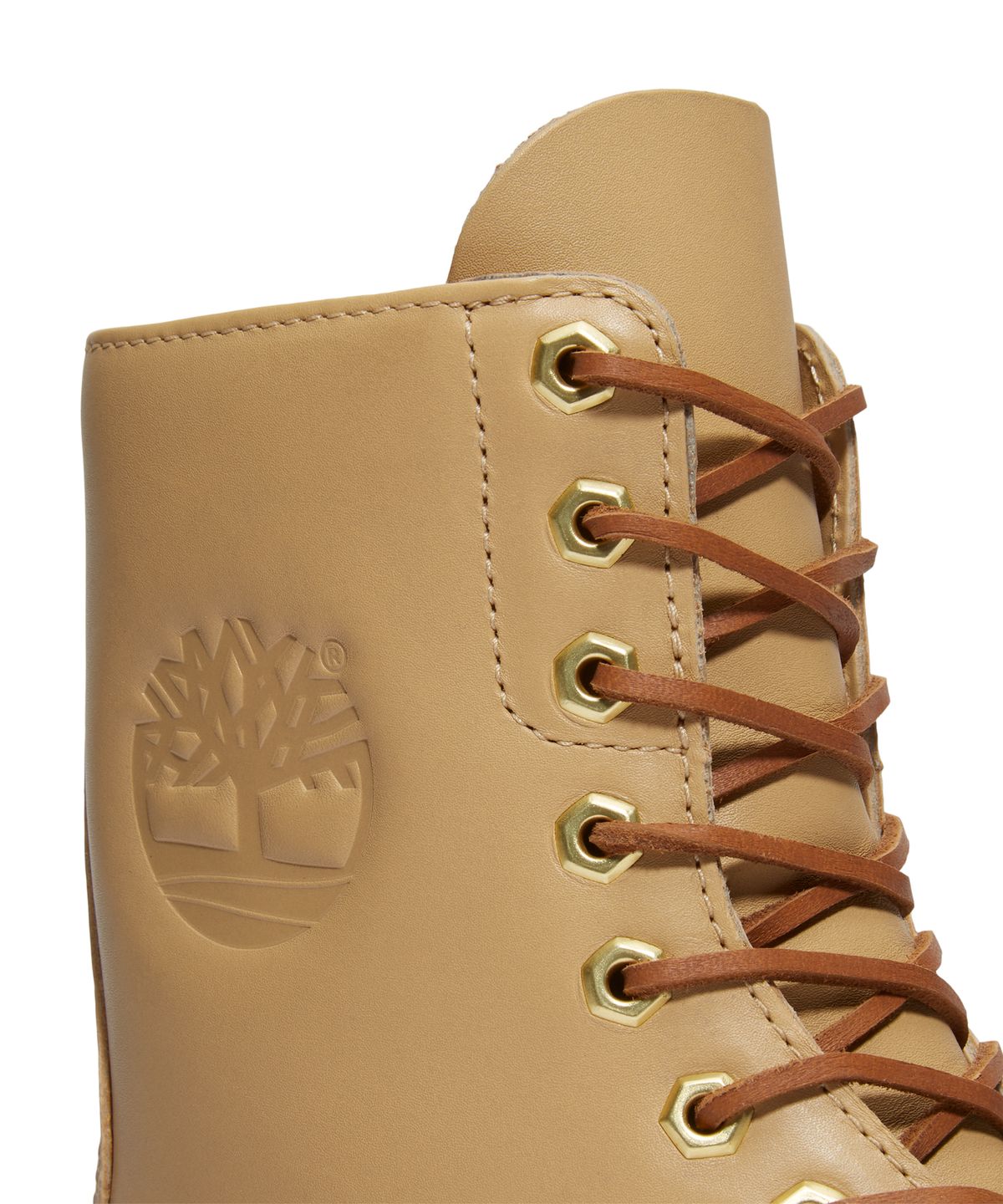팀버랜드(TIMBERLAND) (남성) 프리미엄 8인치 레이스 워터프루프 부츠 - 미디엄 베이지 풀 그레인 / A6FQ3-EN2