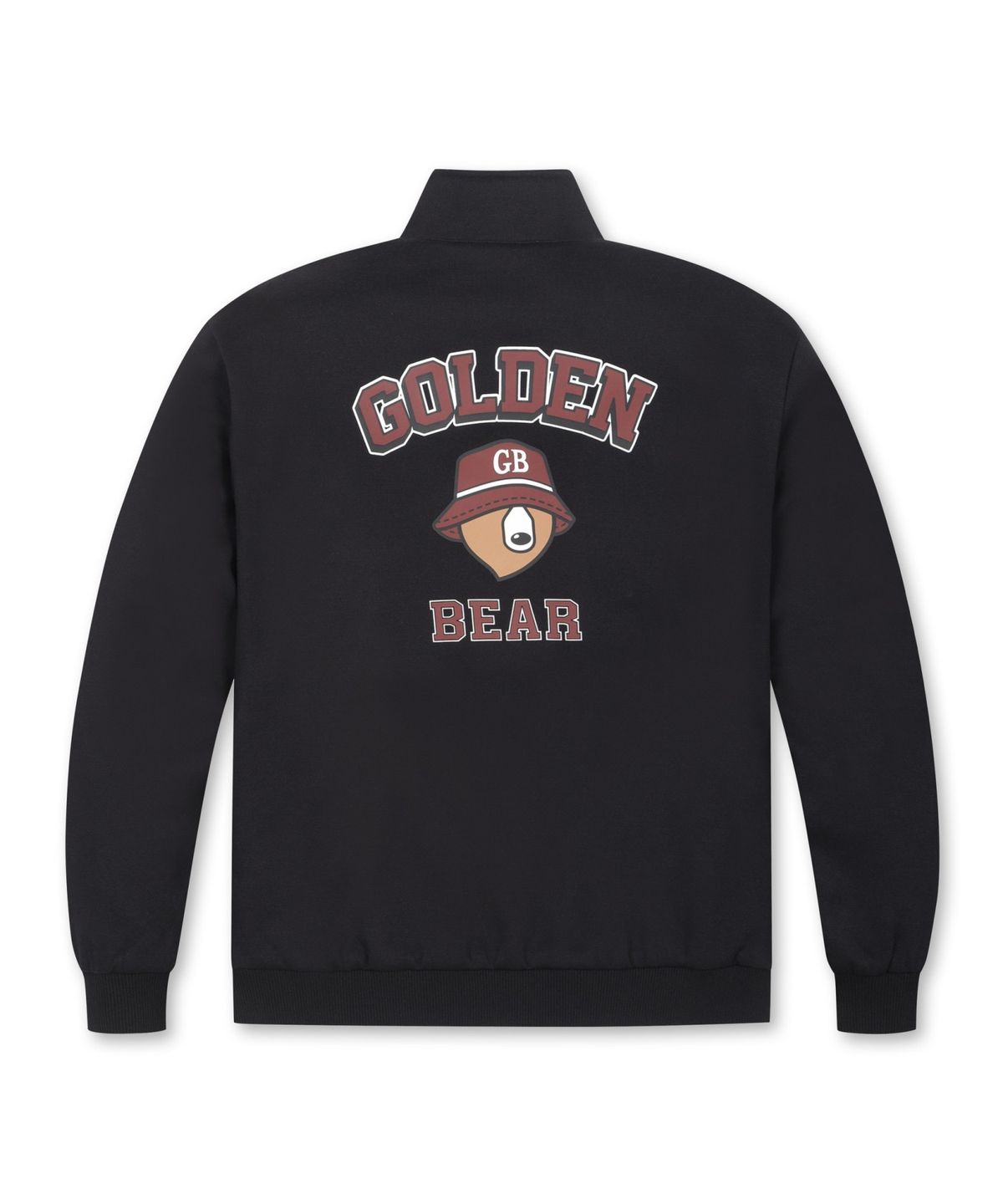 골든베어(GOLDEN BEAR) Double-face Jersey Stand Collar Zip-up G4UAW25711BKX