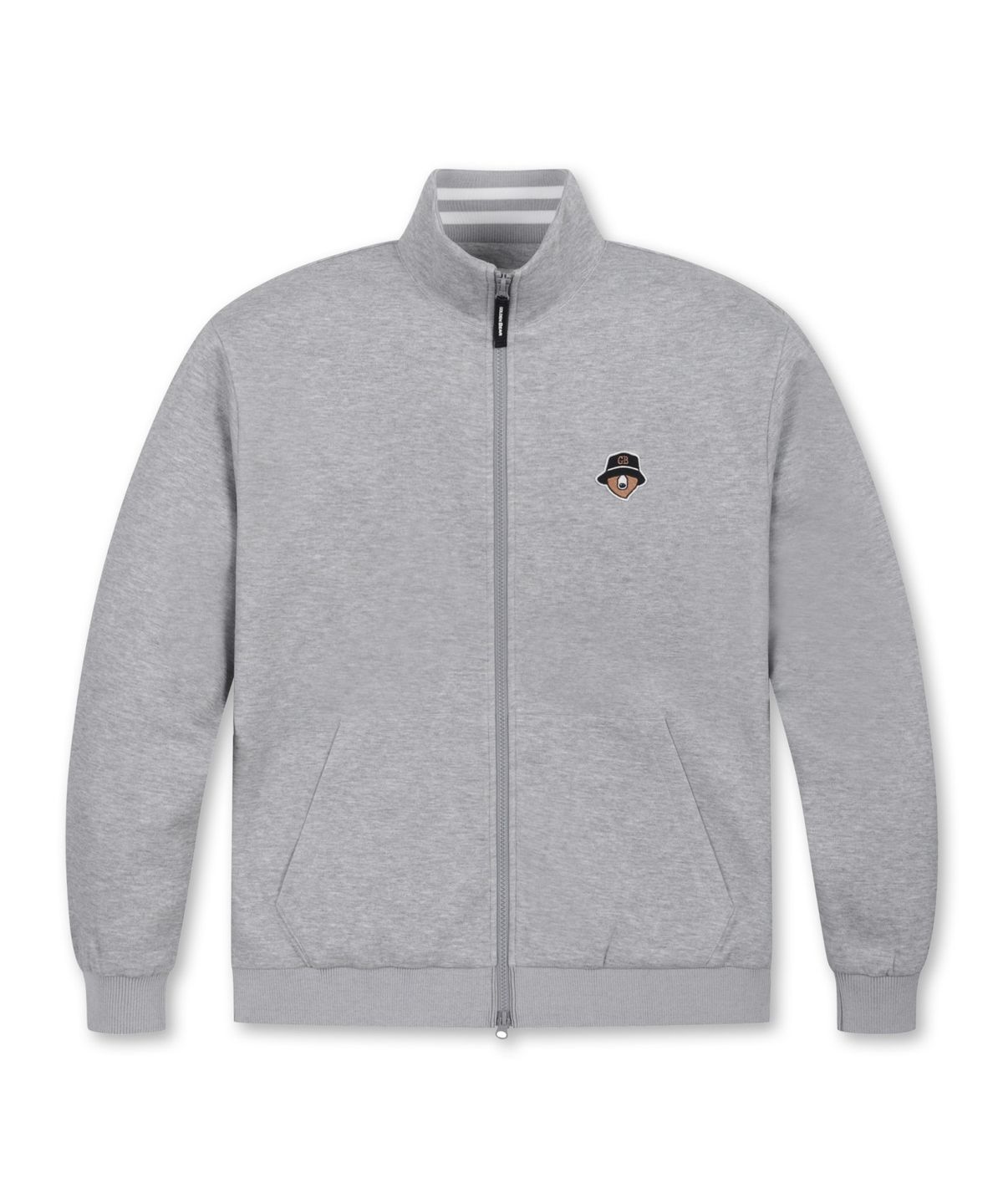골든베어(GOLDEN BEAR) Double-face Jersey Stand Collar Zip-up G4UAW25711GYX