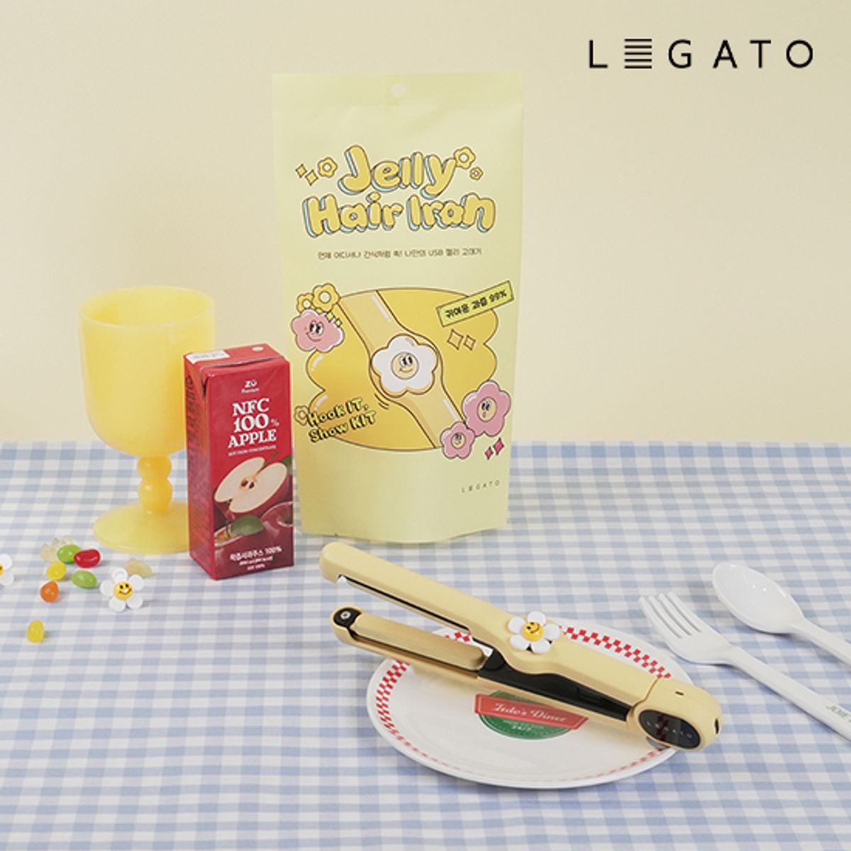 레가토(LEGATO) 젤리고데기 USB 고데기 휴대용 판고데기