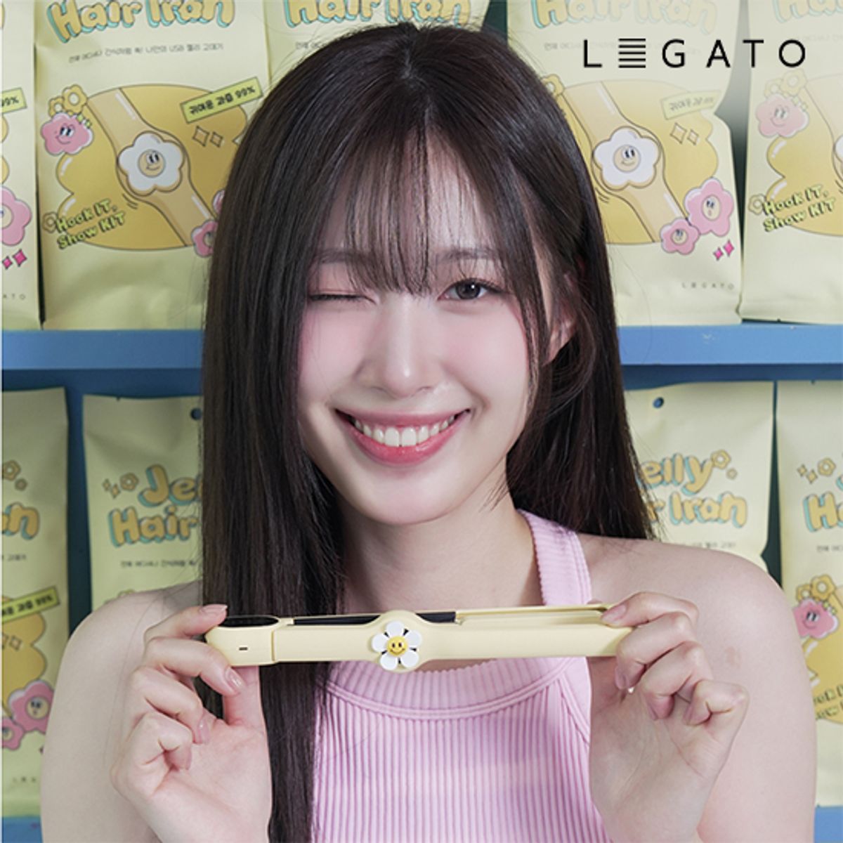 레가토(LEGATO) 젤리고데기 USB 고데기 휴대용 판고데기