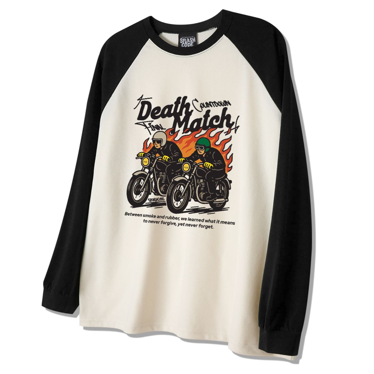 스플래시코드(SPLASHCODE) 래글런 롱슬리브 크림 - 데스매치(Death Match)