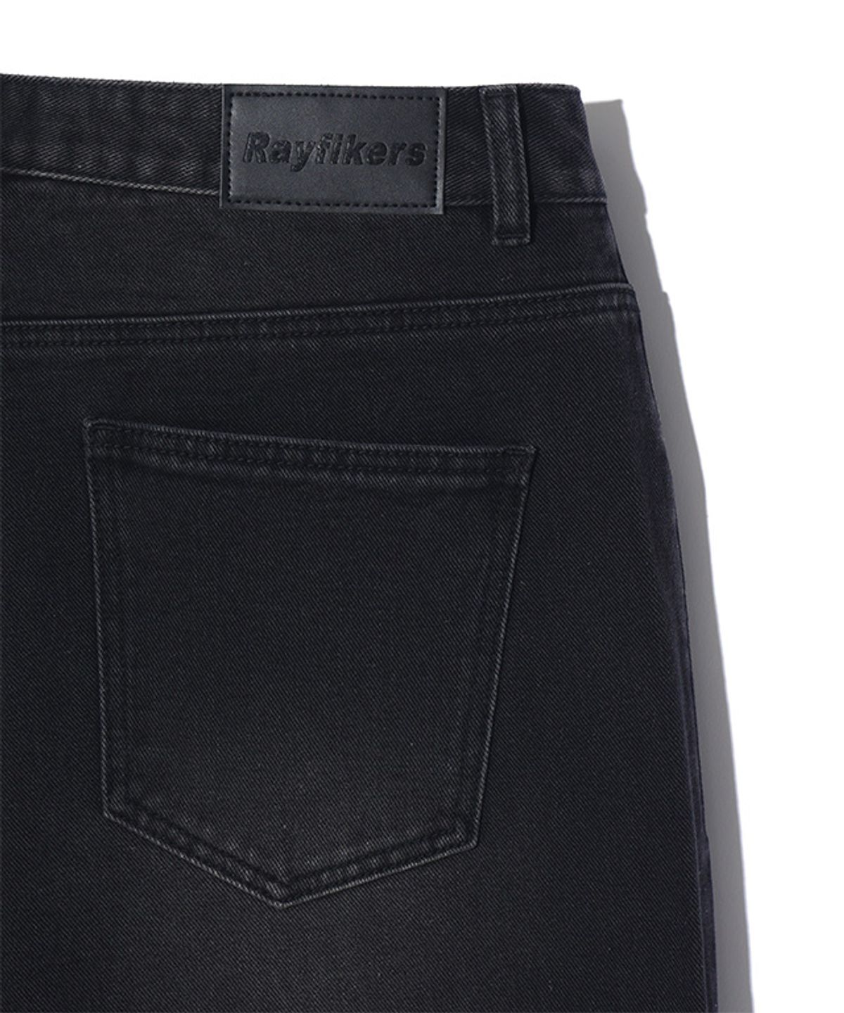 레이피커스(RAYFIKERS) 틴워싱 와이드 데님 팬츠 MQ5DU526_BLACK