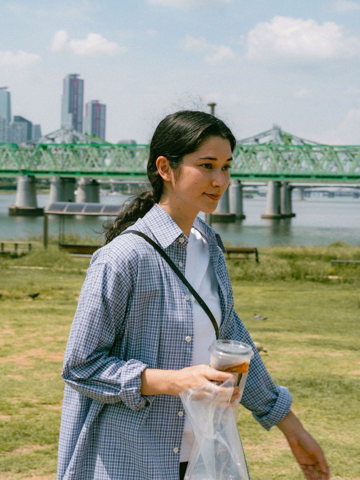 해브해드(HAVEHAD) 클래식 컴포트 체크 셔츠 (클래식 블루)
