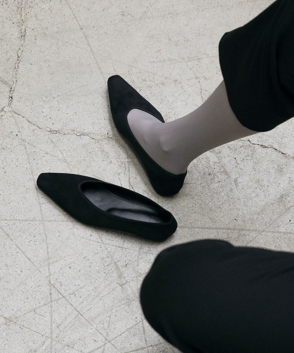 에퓨레(EPURE) MUSE Suede Flats (3color)