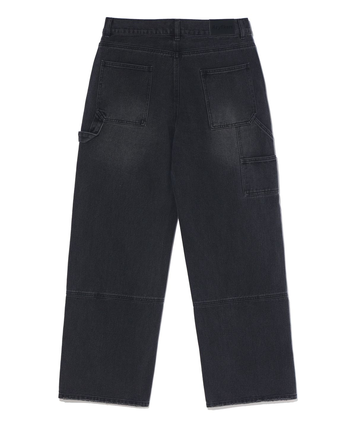레이피커스(RAYFIKERS) 더블니 카펜터 데님 팬츠 MQ5DU528_BLACK