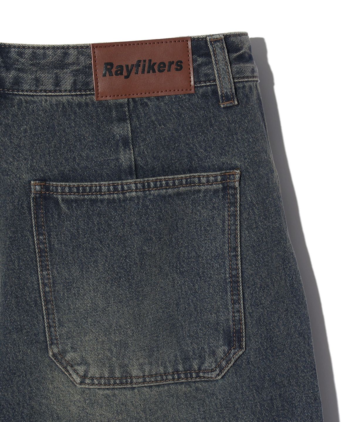 레이피커스(RAYFIKERS) 더블니 카고 절개 데님 팬츠 MQ5DU531_INDIGO