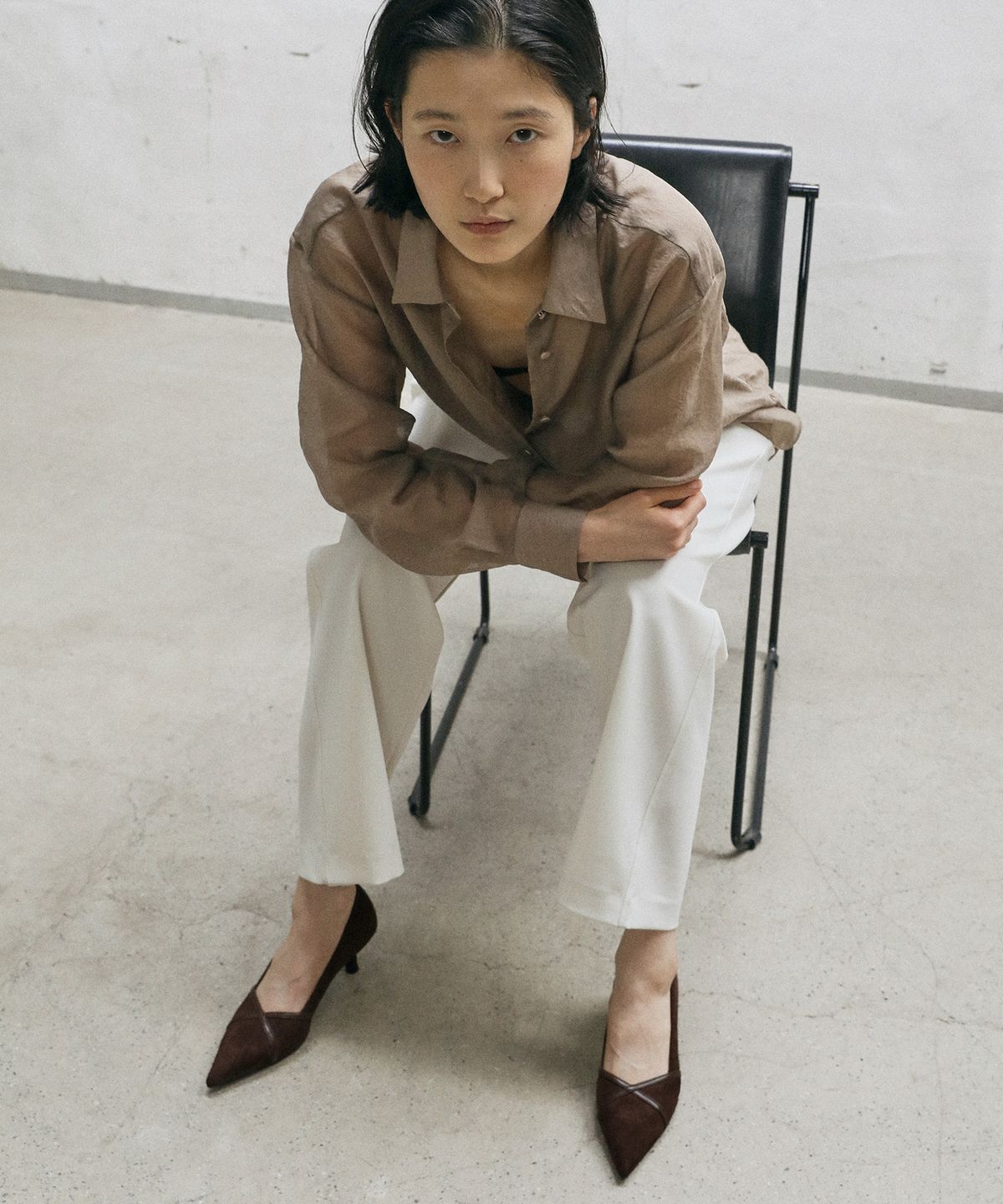 에퓨레(EPURE) VEIN Suede Pumps (2color)