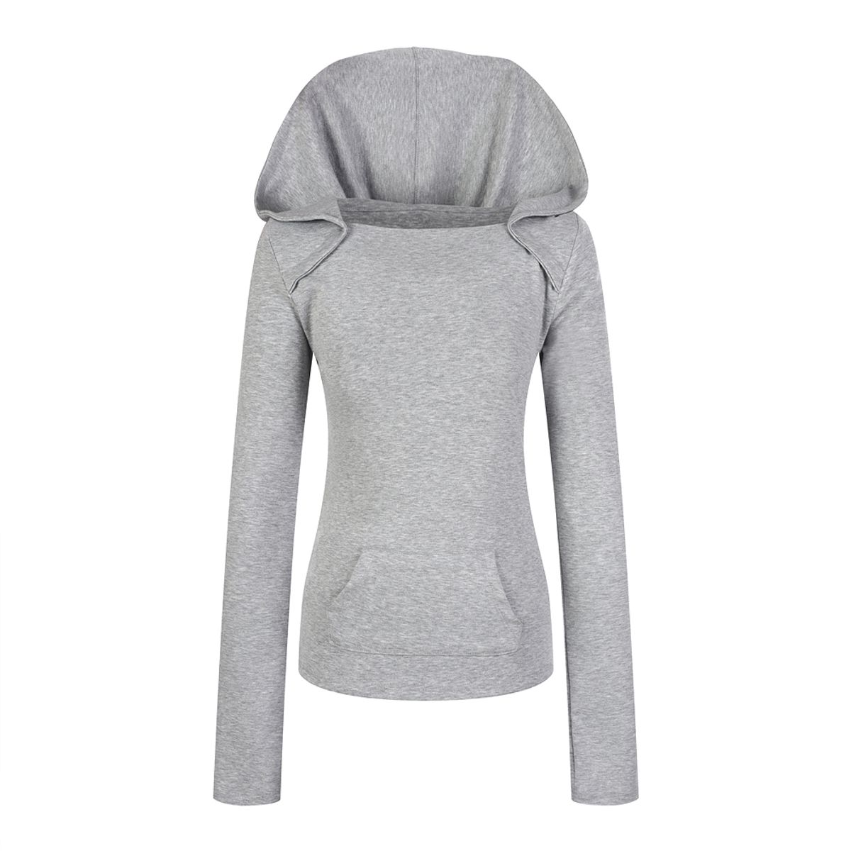 라라폭스(LALAFOX) SLIM POCKET HOODIE GREY BR4CL011