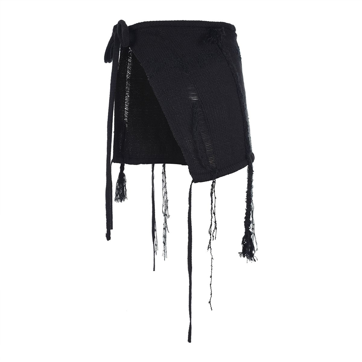 라라폭스(LALAFOX) 2WAY LAYERED KNIT BLACK BR4KS001