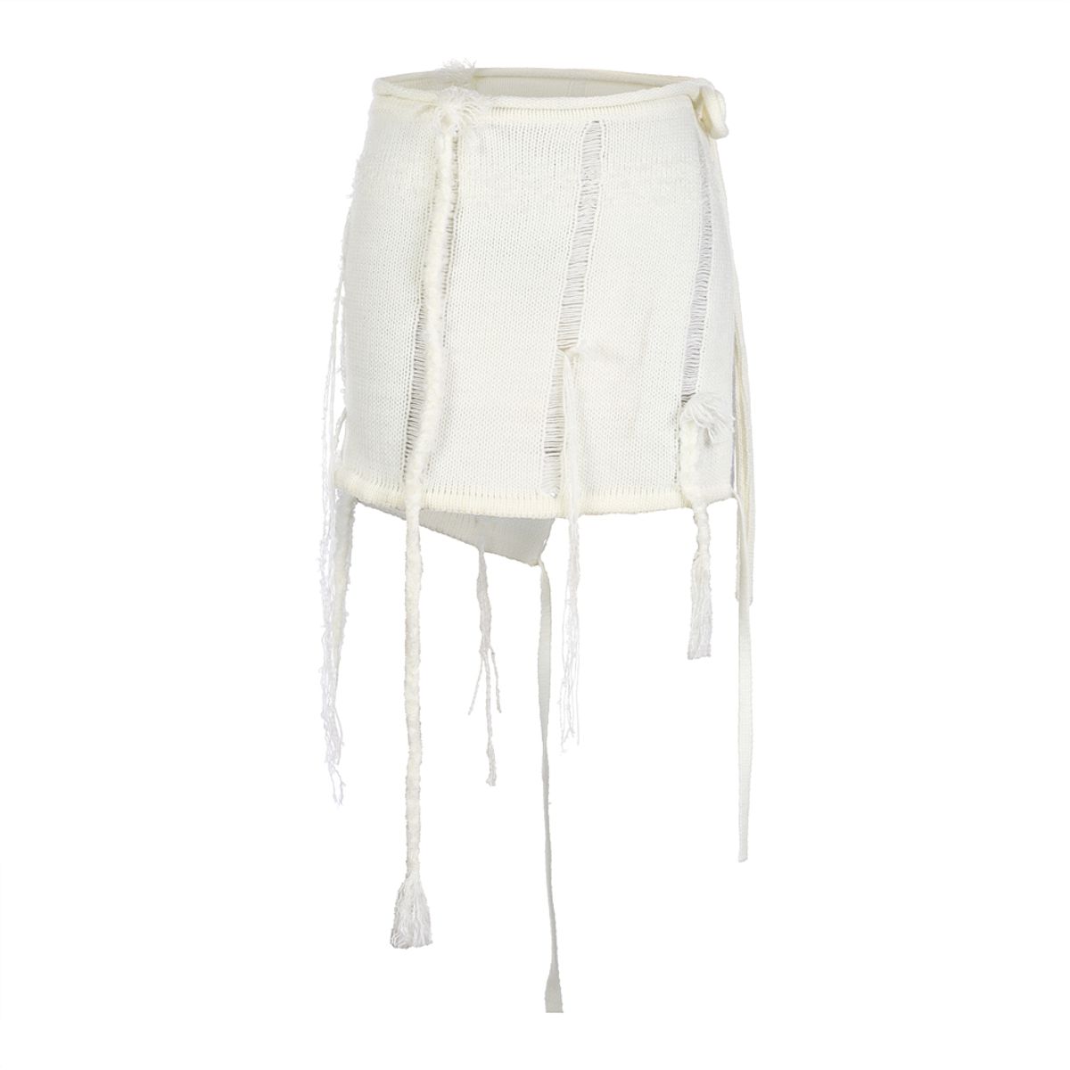 라라폭스(LALAFOX) 2WAY LAYERED KNIT IVORY BR4KS002