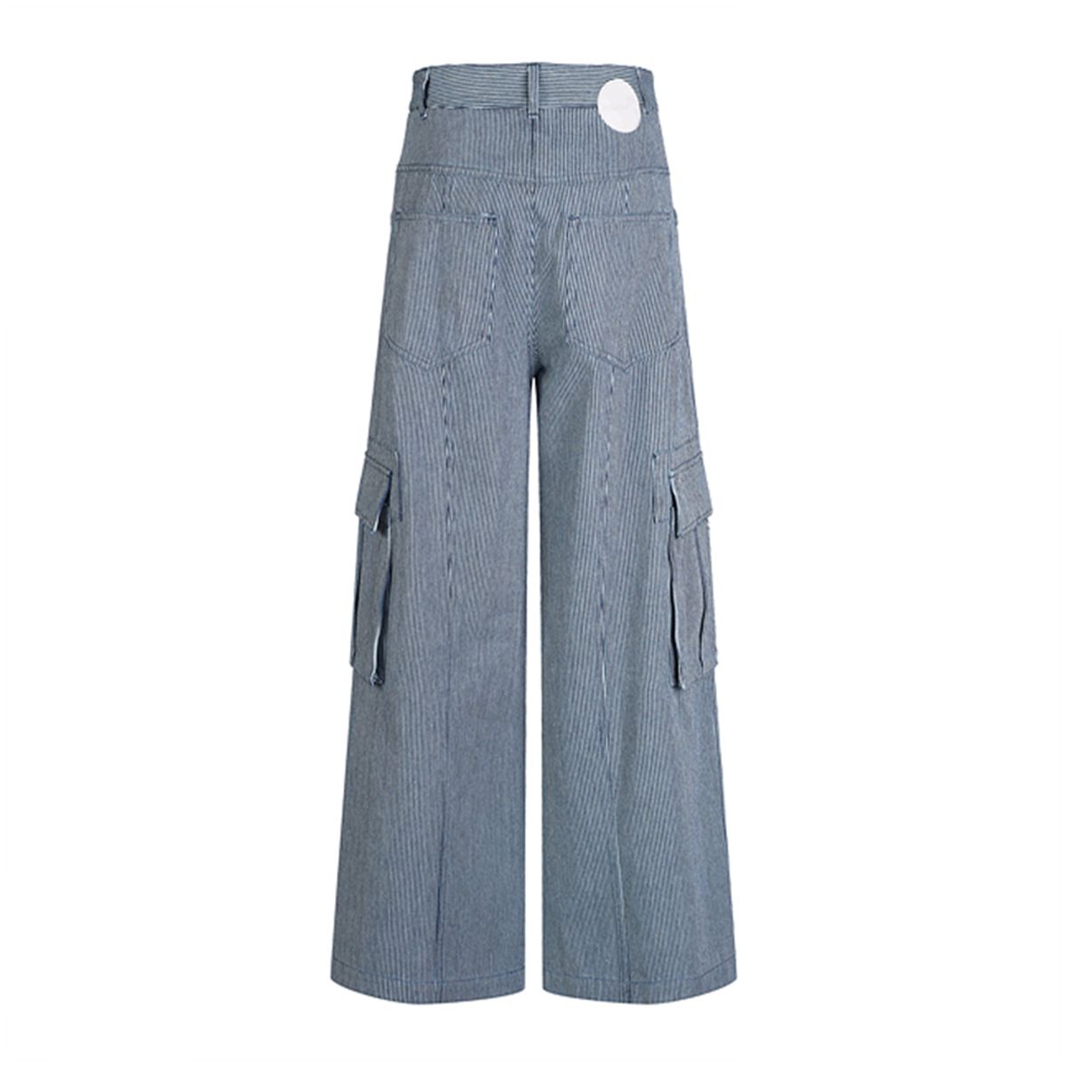 라라폭스(LALAFOX) STRIPED WIDE DENIM PANTS BLUE BR4DP001