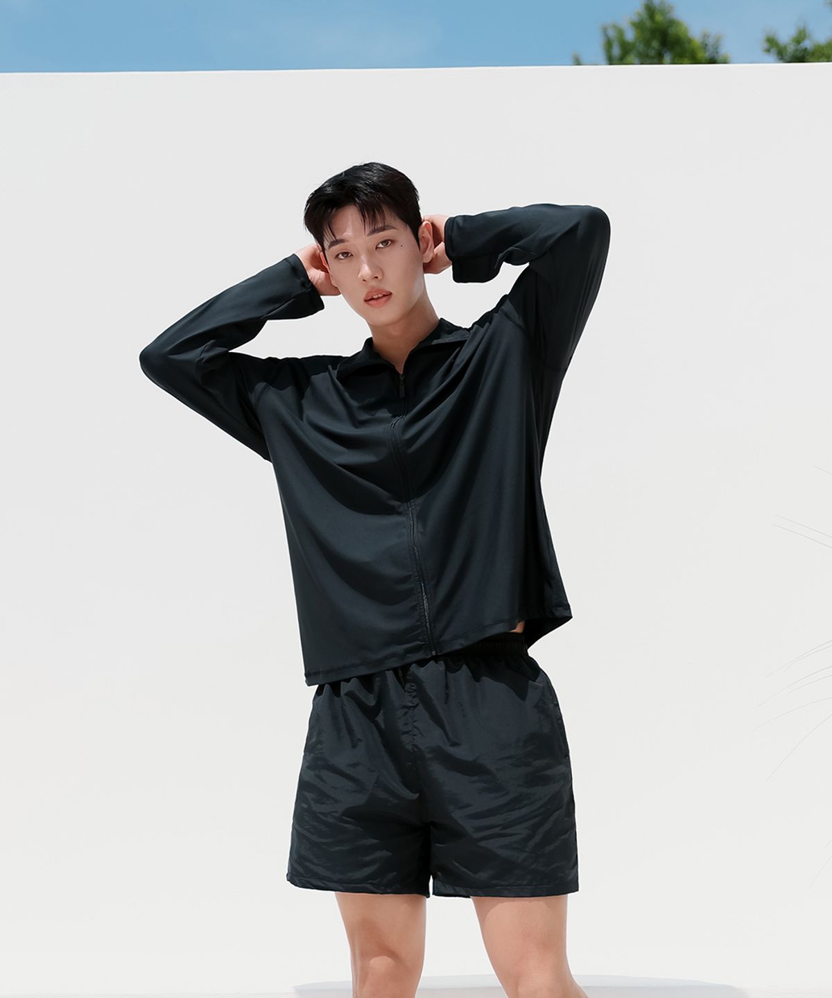 크라시앙(CRASSIANG) 선핏 남성 집업 래쉬가드