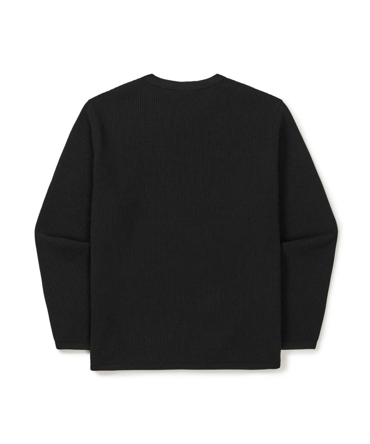 스노우피크 어패럴(SNOWPEAK APPAREL) 델타피크 와플 맨투맨 (S25FMTHT16) Black