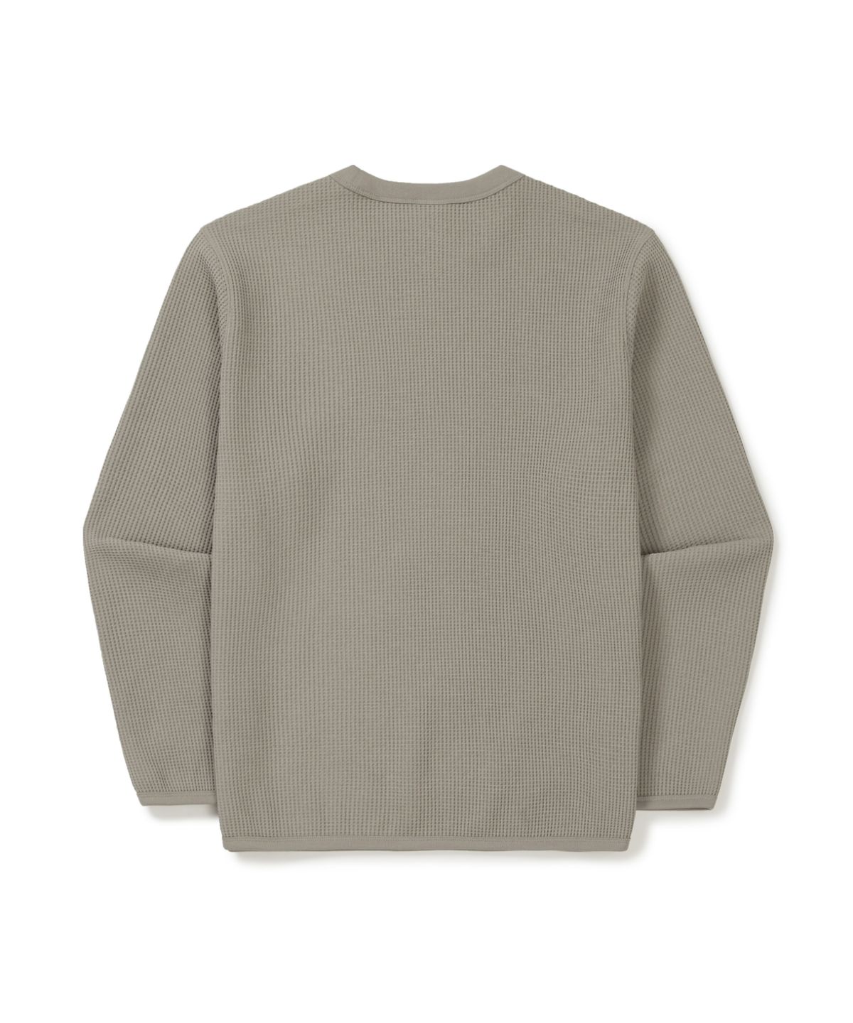 스노우피크 어패럴(SNOWPEAK APPAREL) 델타피크 와플 맨투맨 (S25FMTHT16) Tan Gray