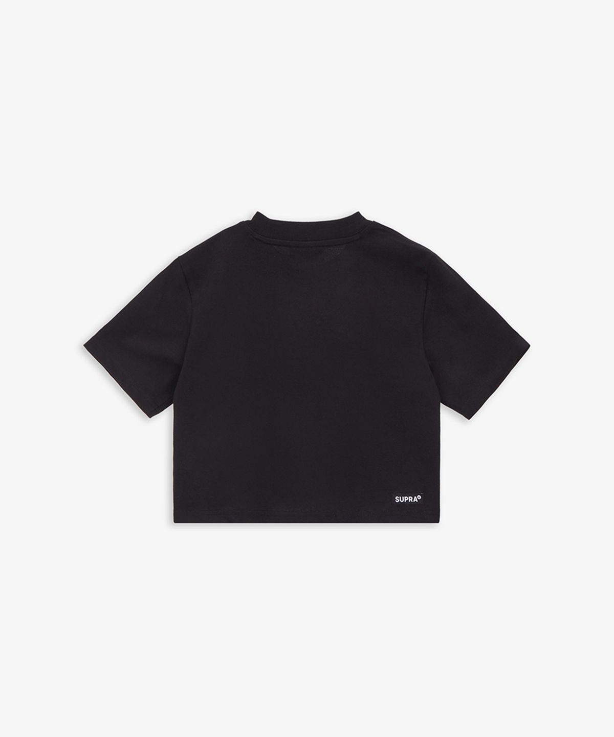 수프라(SUPRA) SUPRA KEYBOARD LOGO CROP T-SHIRT BLACK(BLACK)