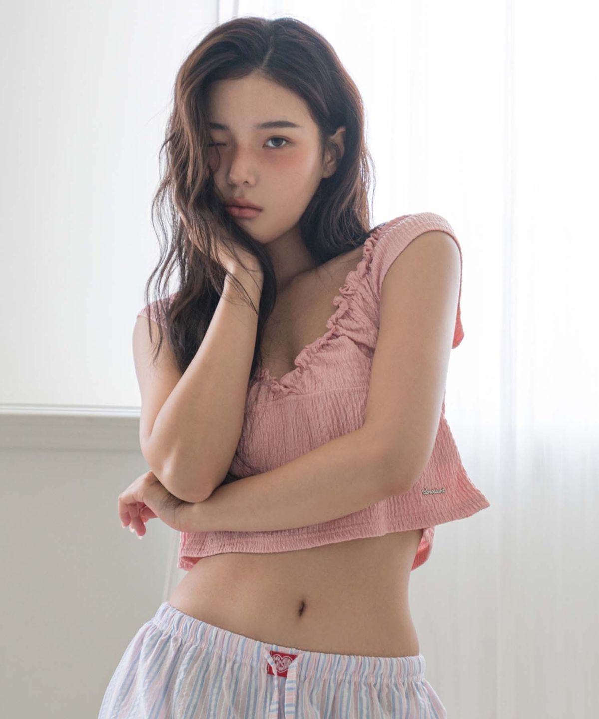 도로시와(DOROSIWA) 루나 스모크 셔링탑_4colors