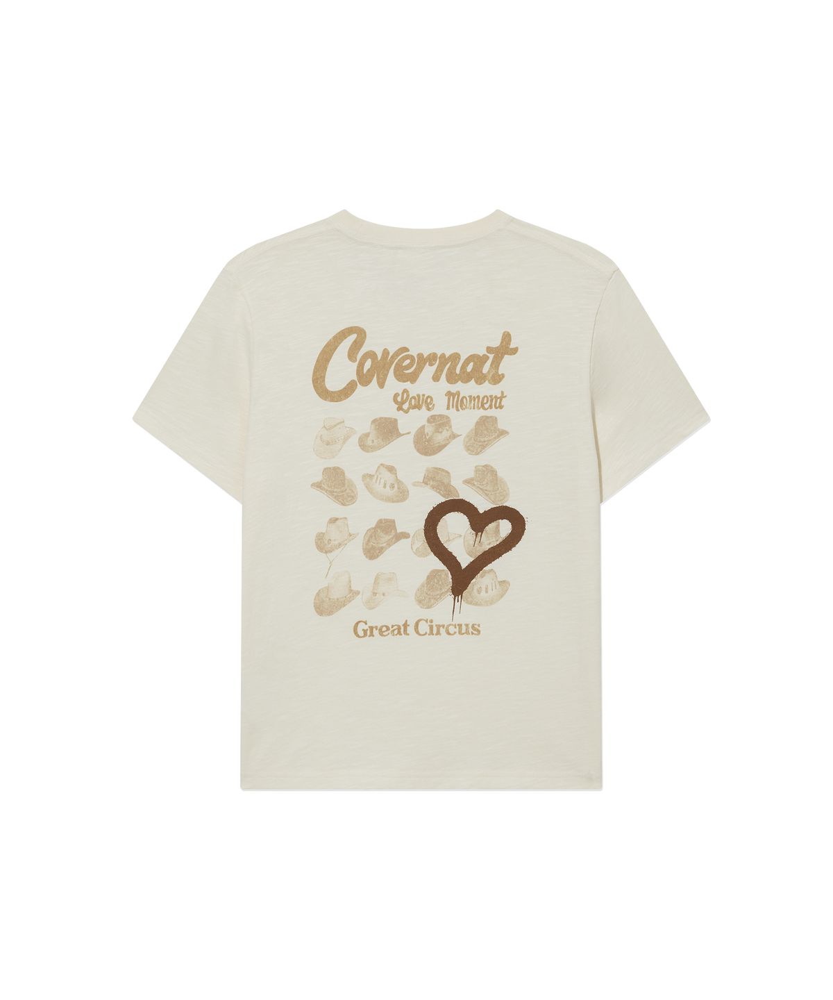 커버낫 우먼(COVERNAT WOMAN) 우먼 서커스 그래픽 반팔 티셔츠 Butter