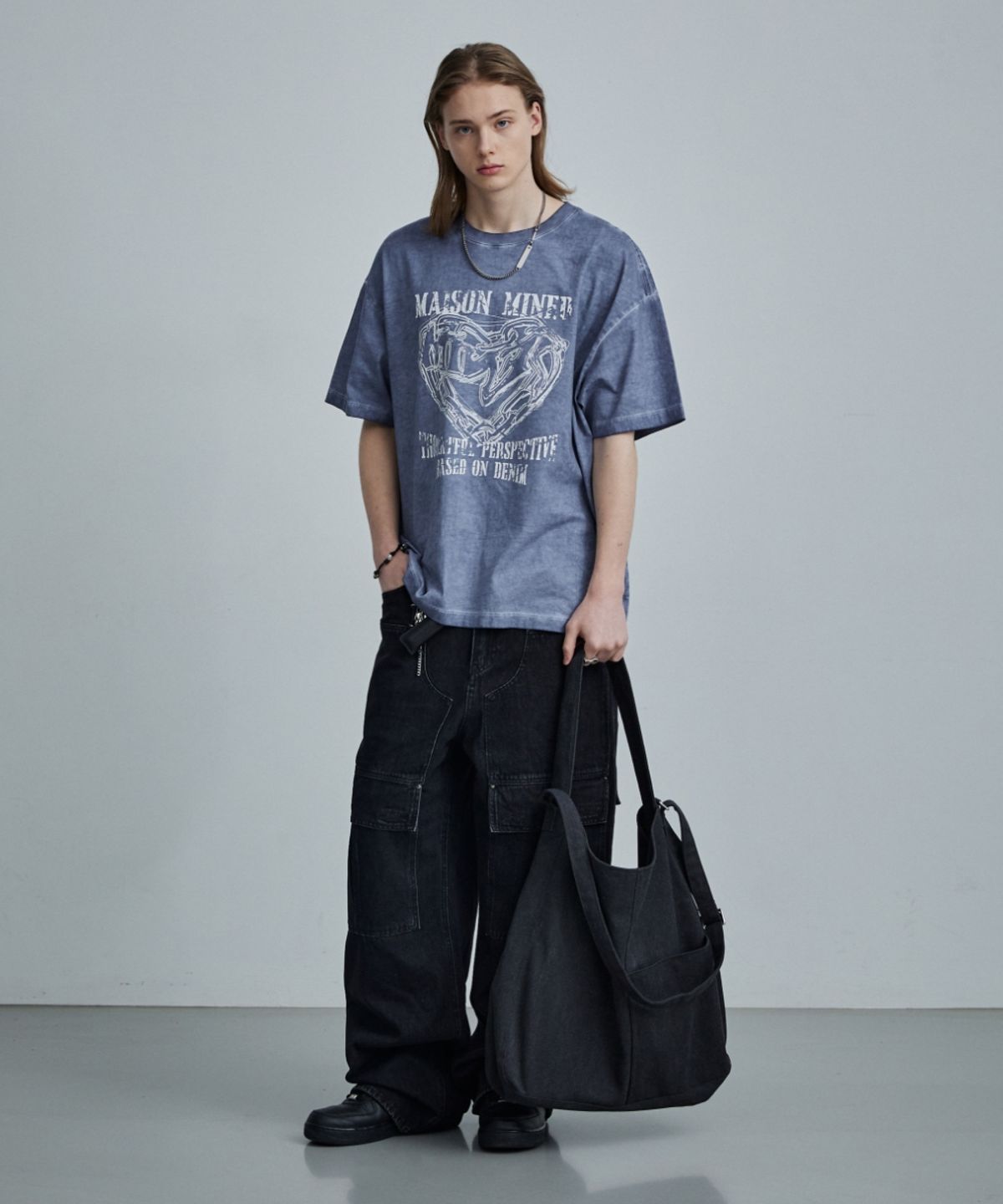 메종미네드(MAISON MINED) DOUBLE STRAP SHOULDER BAG