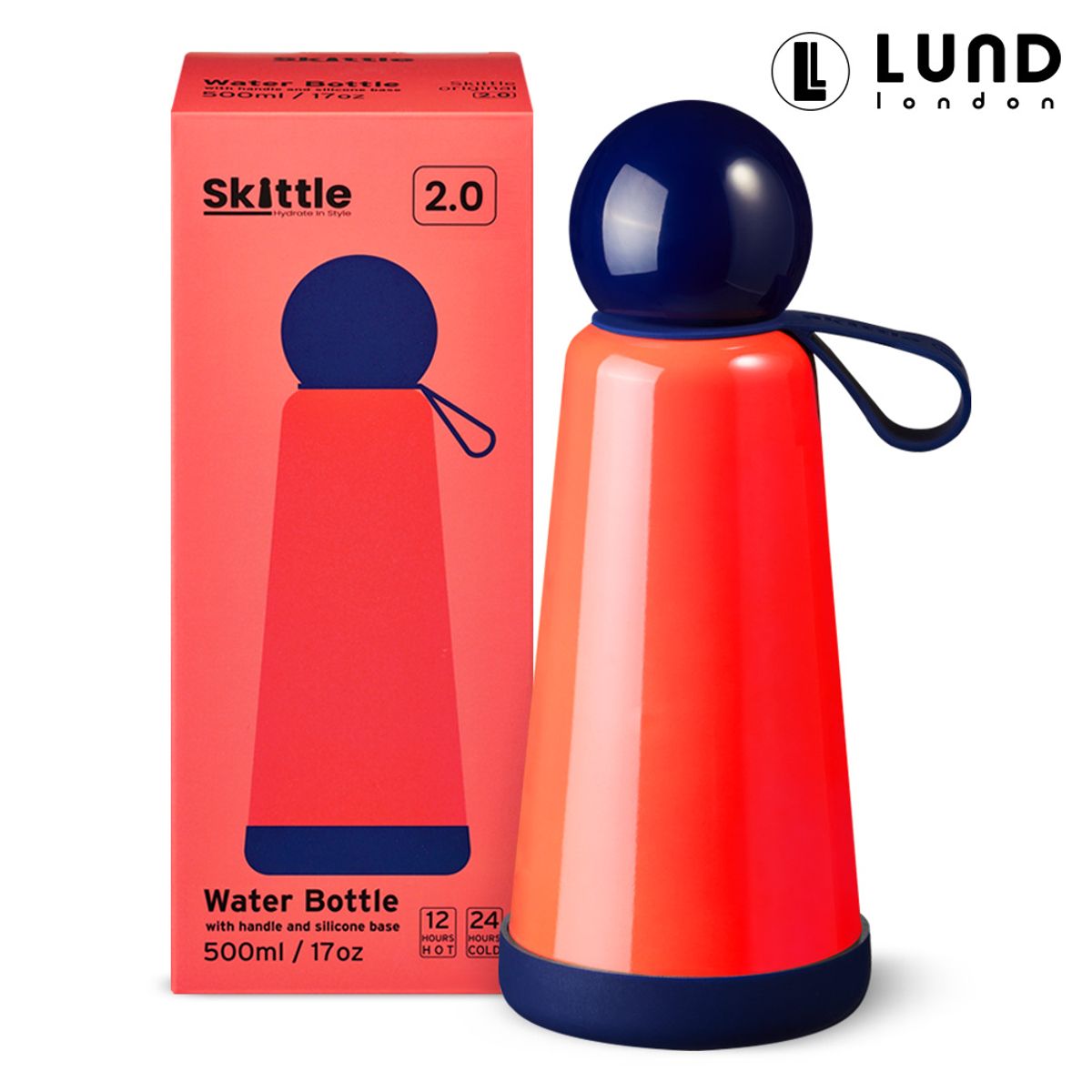 룬드런던(LUNDLONDON) 스키틀보틀2.0 오리지널 500ml 보온보냉 투웨이 손잡이 텀블러 3컬러